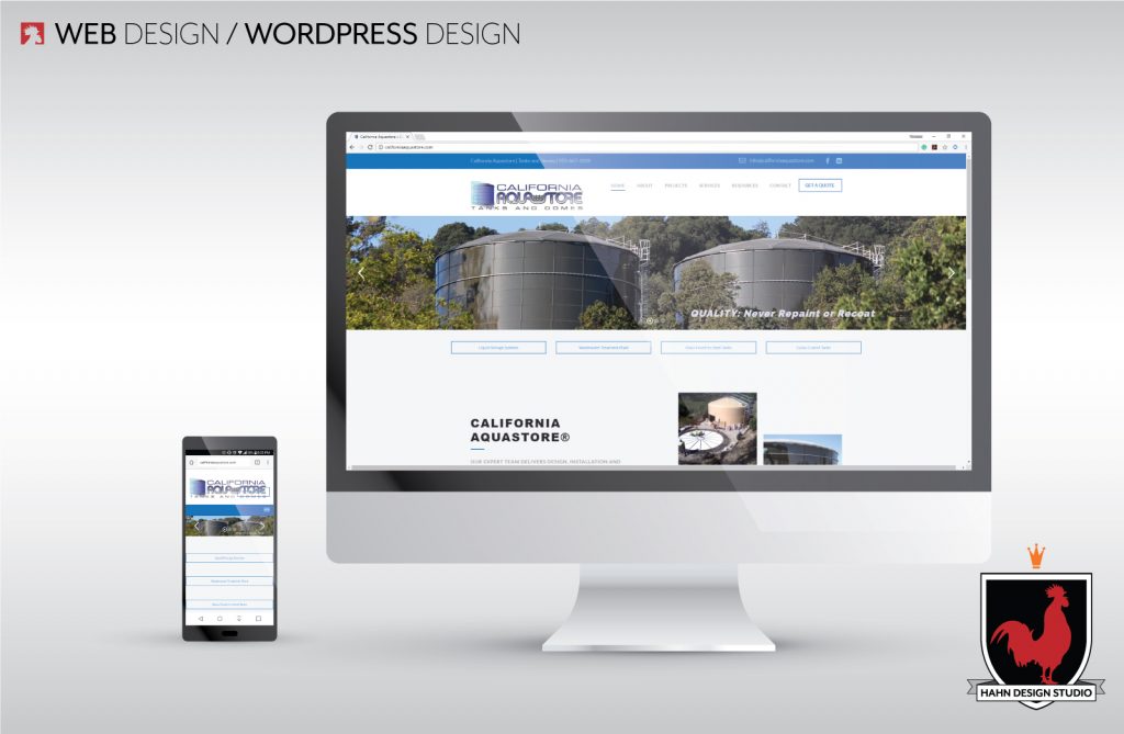 Website Design & Template Modification | California Aquastore