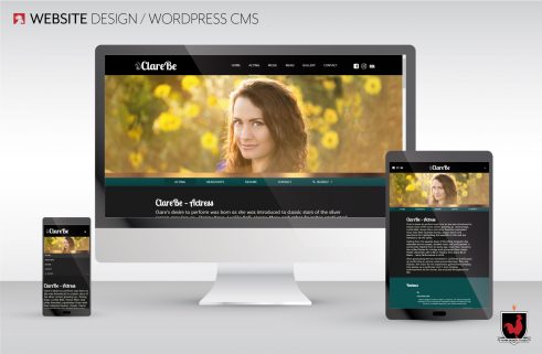 Website Design | Clare Be | Hahn Design Studio, San Marcos, California